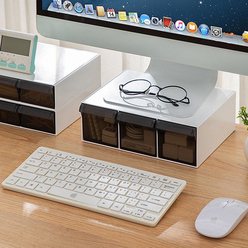 Desktop Drawer Style Monitor Riser