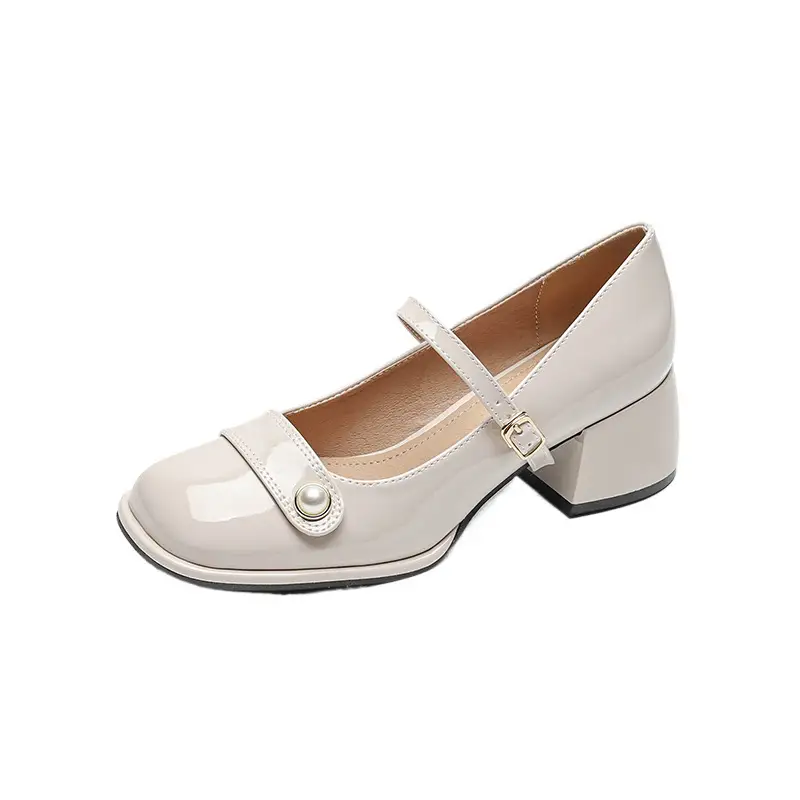 French Style With Fairy Chunky Heel Pumps Plus Size
