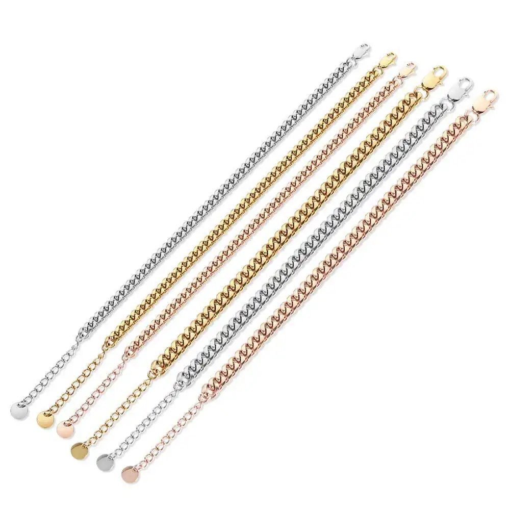 Stainless Steel Trendy Micro Inlaid Zircon Anklet
