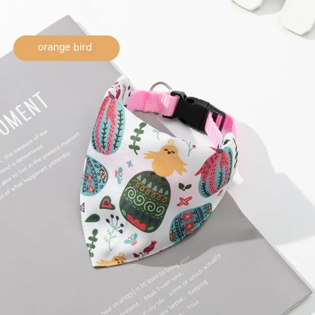 Pet Clothing Dog Accessories Pet's Saliva Towel Dog Scarf Orange Bird Saliva Towel - Shop at LoveMi