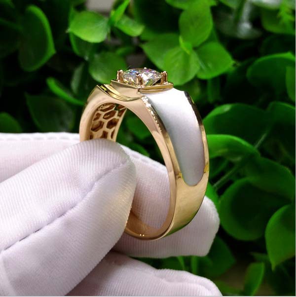 Gold-Plated Minimalist Ring In European And American Style