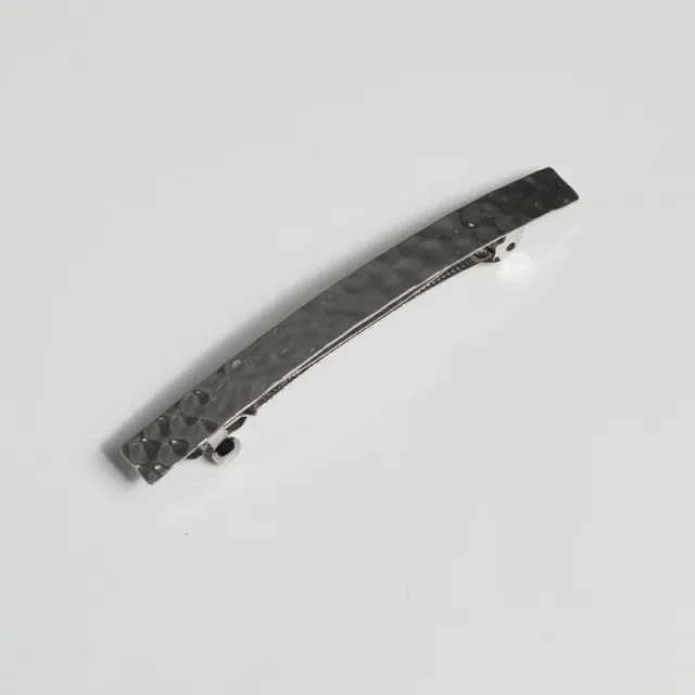 Japanese And Korean Fashion New Concave convex Style Metal Spring Clip Silver - Shop at LoveMi