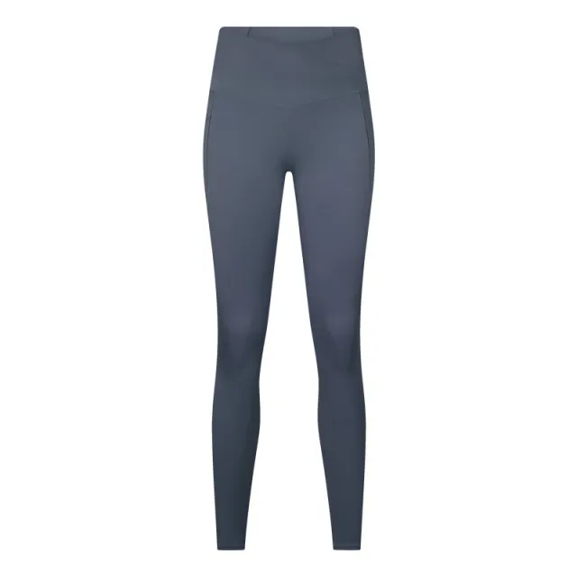 Yoga Side Pocket Elastic Light Thin Soft Nude Feel Running Workout Ankle Length Pants Blue - Shop at LoveMi
