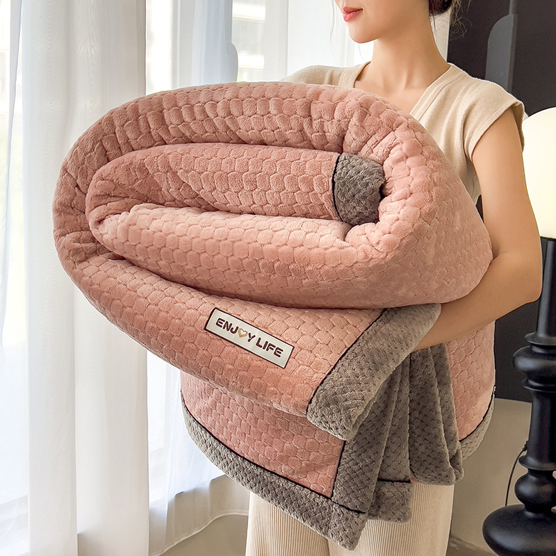 Class A Light-luxury Thickened Sofa Throw Milk-velvet Fleece Blanket