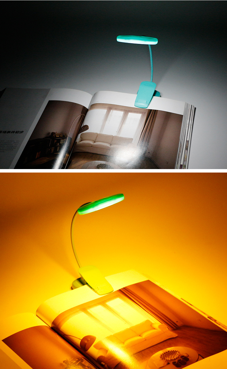 Title 3, Mini Portable Charging Reading Clip Light