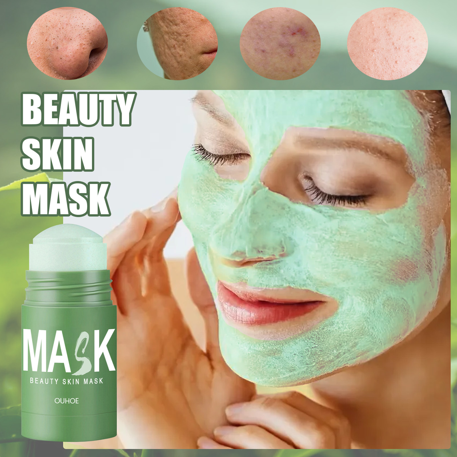 Cleansing And Nourishing Green Tea Mask Stick