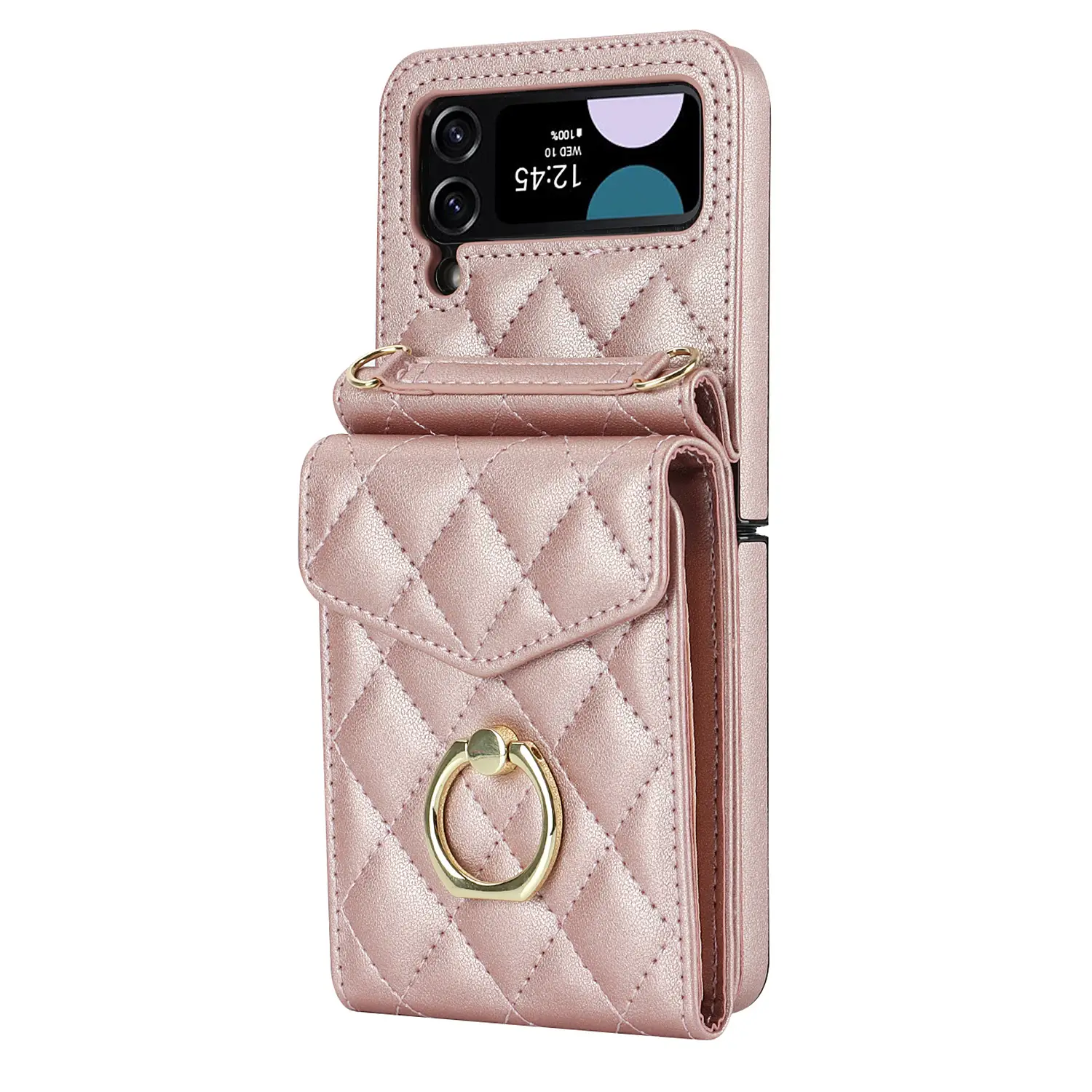 Crossbody Folding Ring Phone Case Drop-resistant