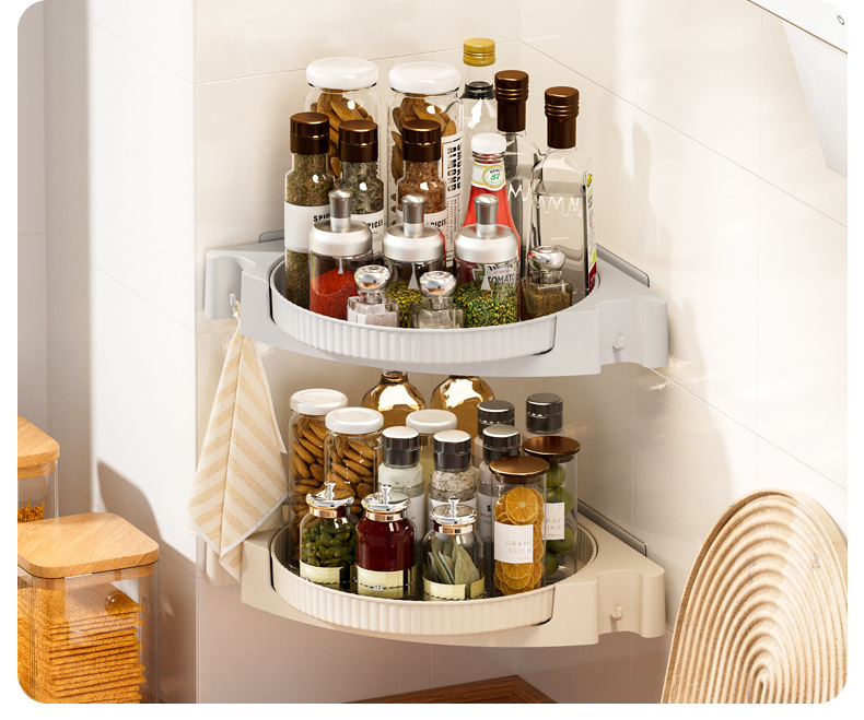 Title 9, Kitchen Rotating Spice Rack Multi-function Turn...