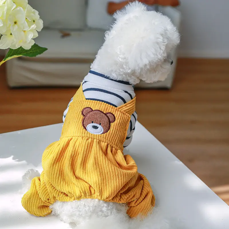 Teddy Fleece-lined Puppy Dog Clothing Four-legged Bread