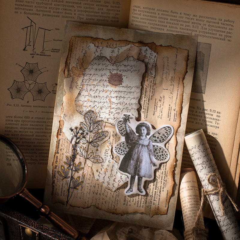 Retro Artistic Message Decoration Base Notebook Collage Note - Image 5