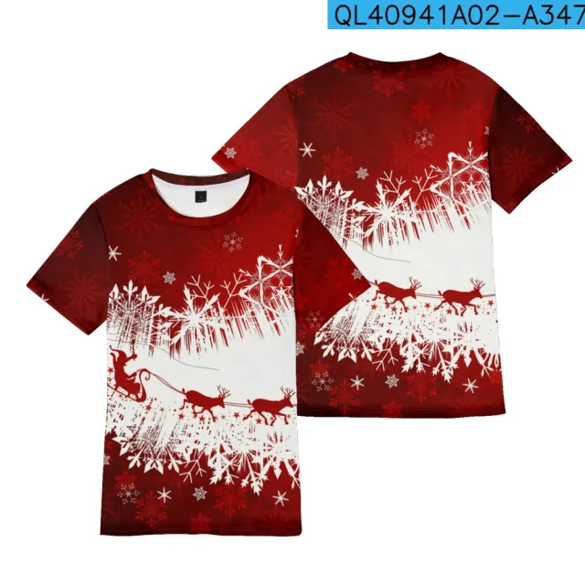 Women's Creative Striped Printed Round Neck T shirt 11 Pattern A347 L - Shop at LoveMi