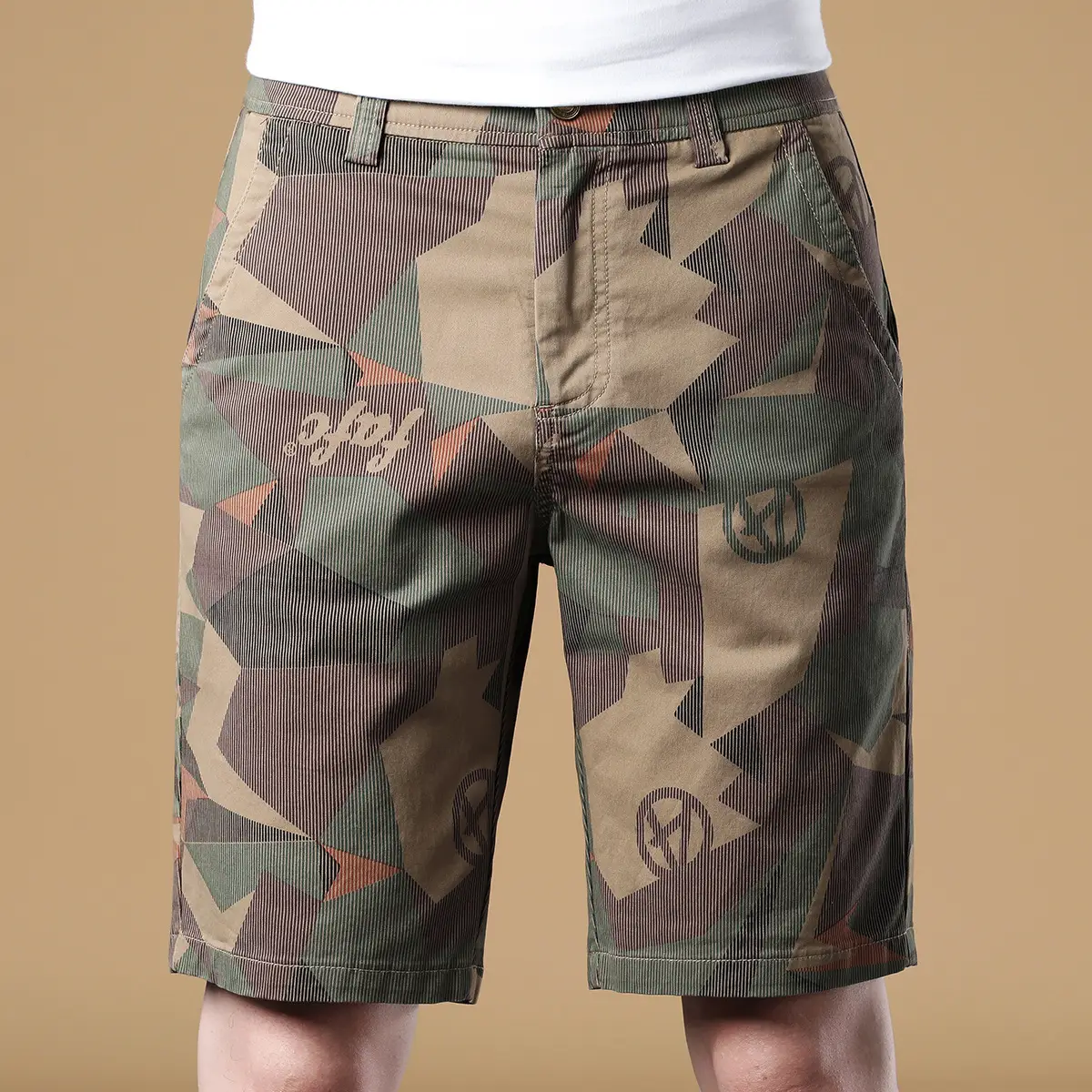 Stylish Camo Commuter Shorts For Men