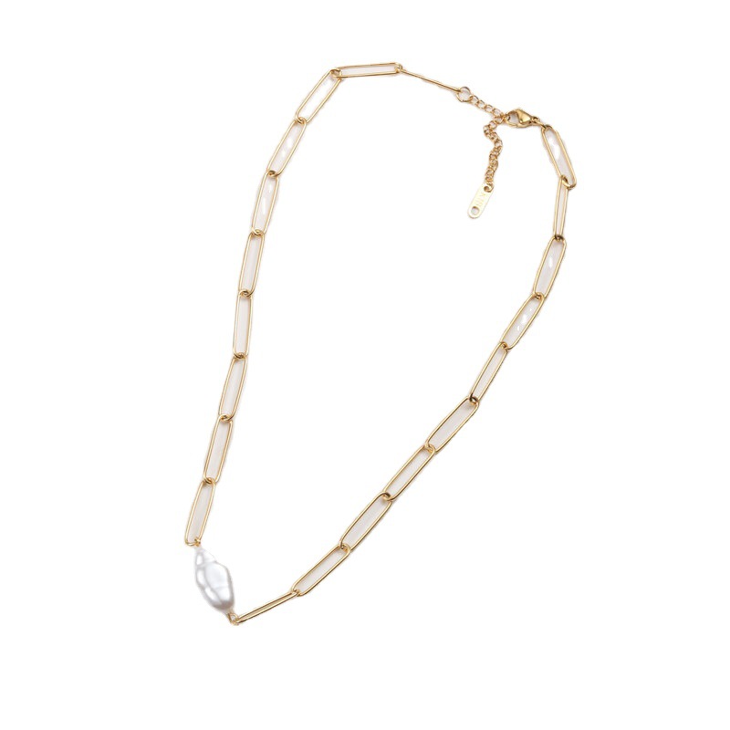 Cold Style Pearl Feeling Clavicle Chain Neck Chain