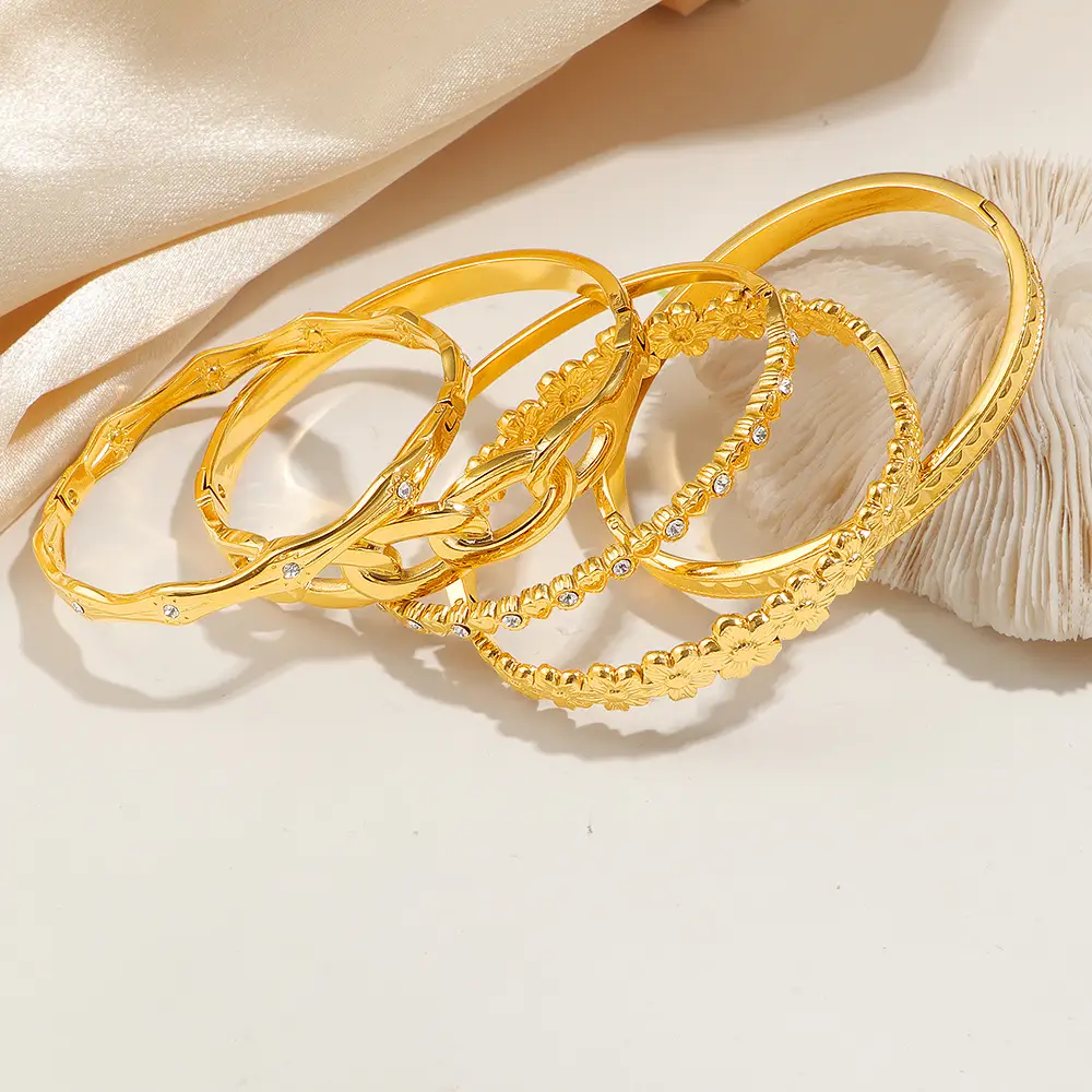 Niche Ins Design Titanium Steel 18K Zircon Bracelet