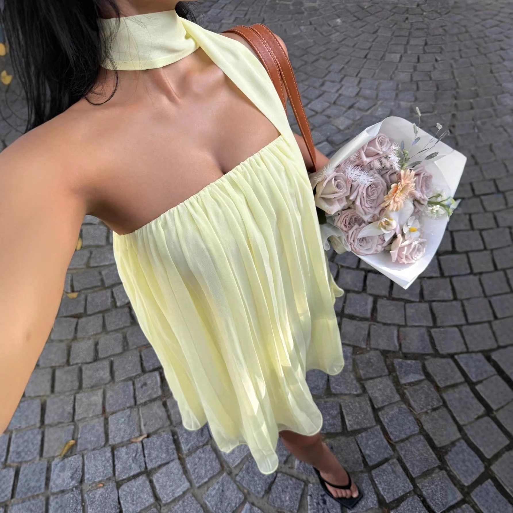 Womens Fashion Chiffon Dress