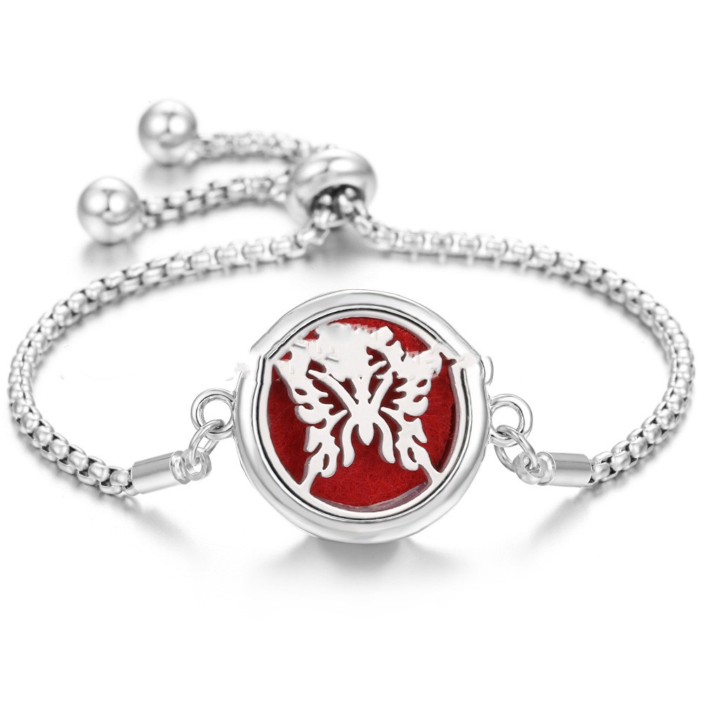 Lucky Tree Aromatherapy Oil Bracelet Stainless Steel
