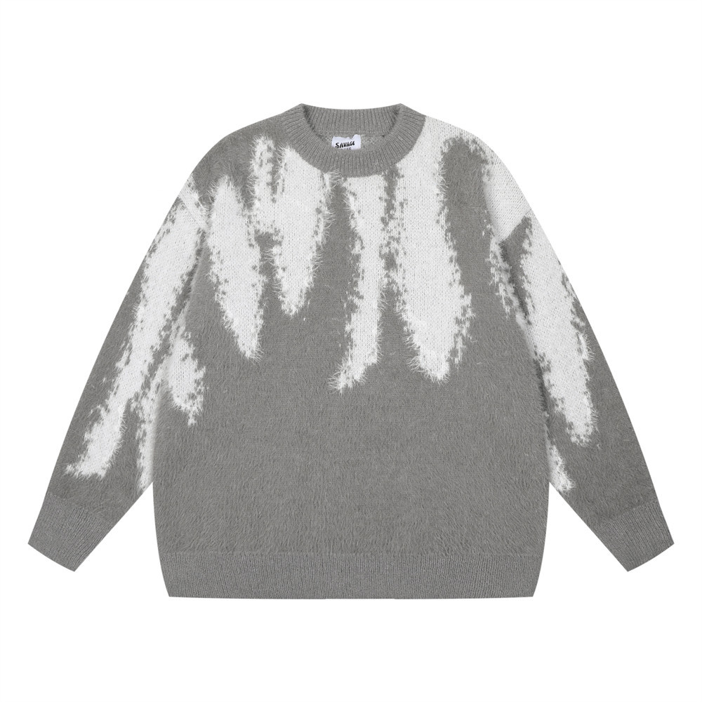 Fashion Tie-dye Loose Sweater Men's Casual