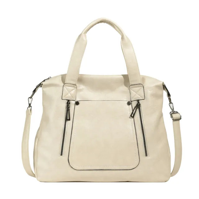 Retro Women's Foreign Trade Bags One shoulder Crossbody Beige - Shop at LoveMi