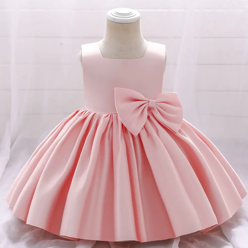Birthday Dress Big Bow Flower Girl Wedding Dress Dress