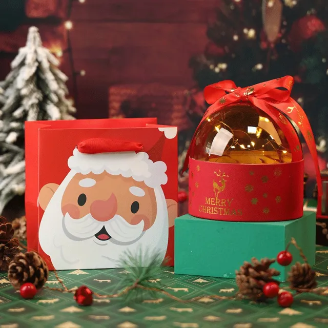 Christmas Holiday Gift Box Candy Cookies Peace Fruit Red Empty Box Bag 12X12Cm - Shop at LoveMi