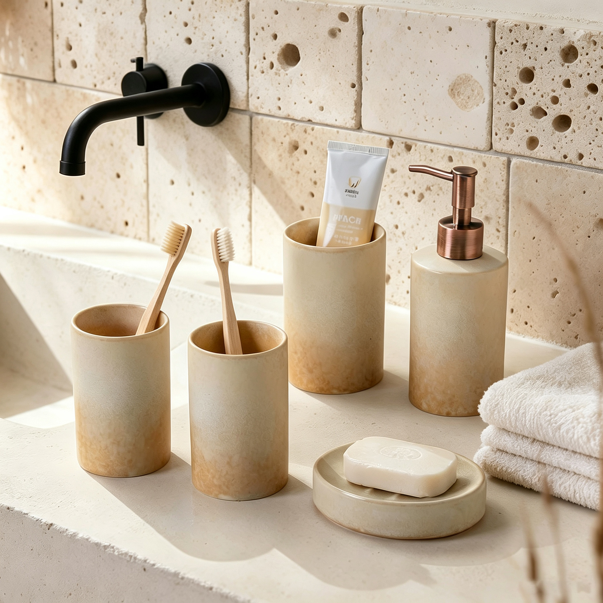 Pottery Kiln Transformation Ceramic Bathroom Set