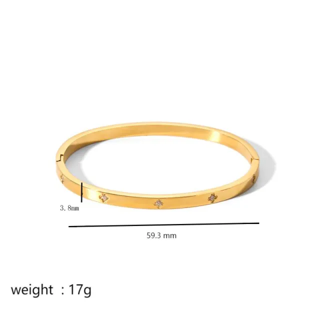 Ins Style Titanium Steel Bracelet Six pointed Star Buckle Tb7001 - Shop at LoveMi