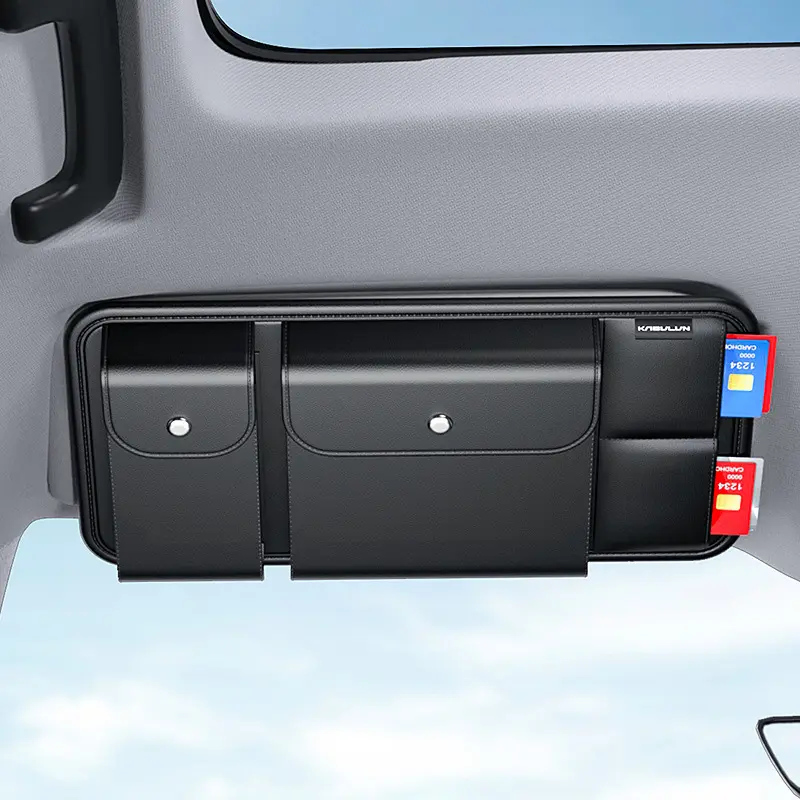 Multifunctional Storage For Automobile Sun Visors