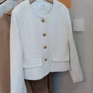 Women's Green Wool Classic Style Coat Top Beige - Shop at LoveMi