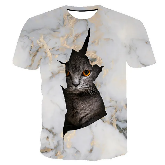 Animal Series Digital 3D Printing Men's And Women's Short sleeved T shirt Top Lttx156 Xl - Shop at LoveMi