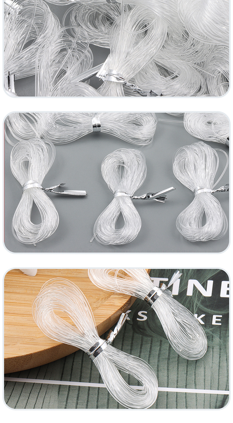 Title 2, Beaded Crystal Transparent Handmade Filament Pe...