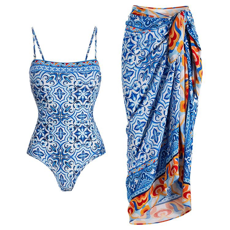 Women's Versatile Fashion Camisole One-piece Swimsuit