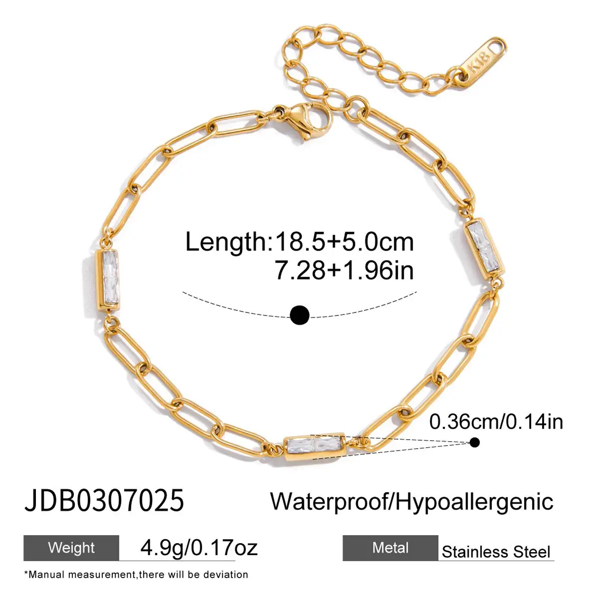 Stainless Steel Bracelet High-end Feel