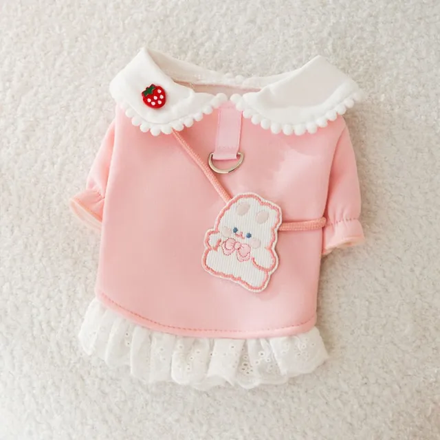 Dog Carrot Rabbit Lapel Sweater Thin Clothes Pink Rabbit - Shop at LoveMi