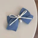 Pearl Butterfly Barrettes