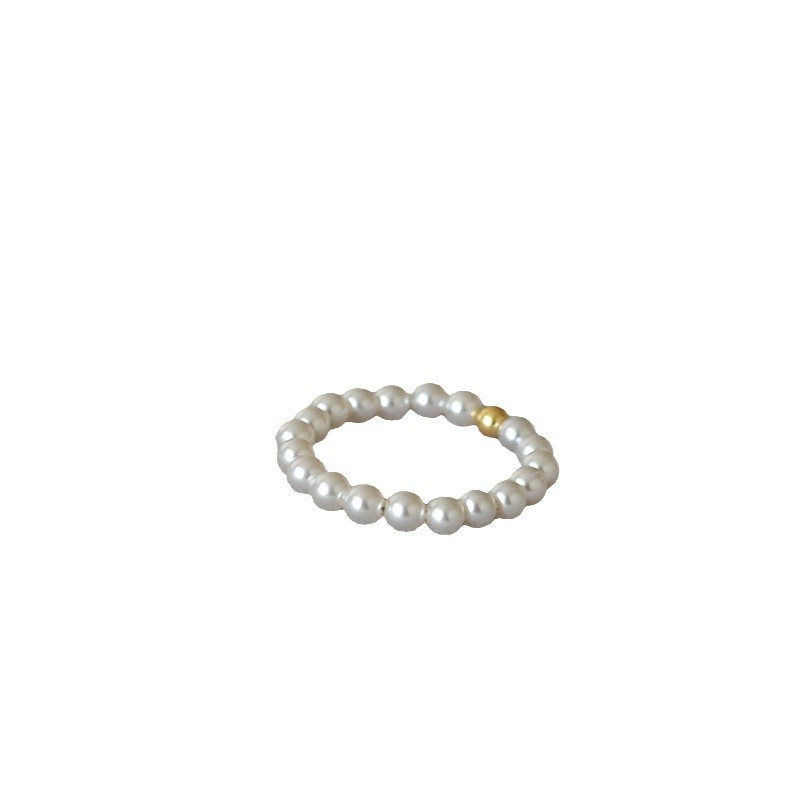 Small Pearl Handmade Slim Elegant And Simple Ring