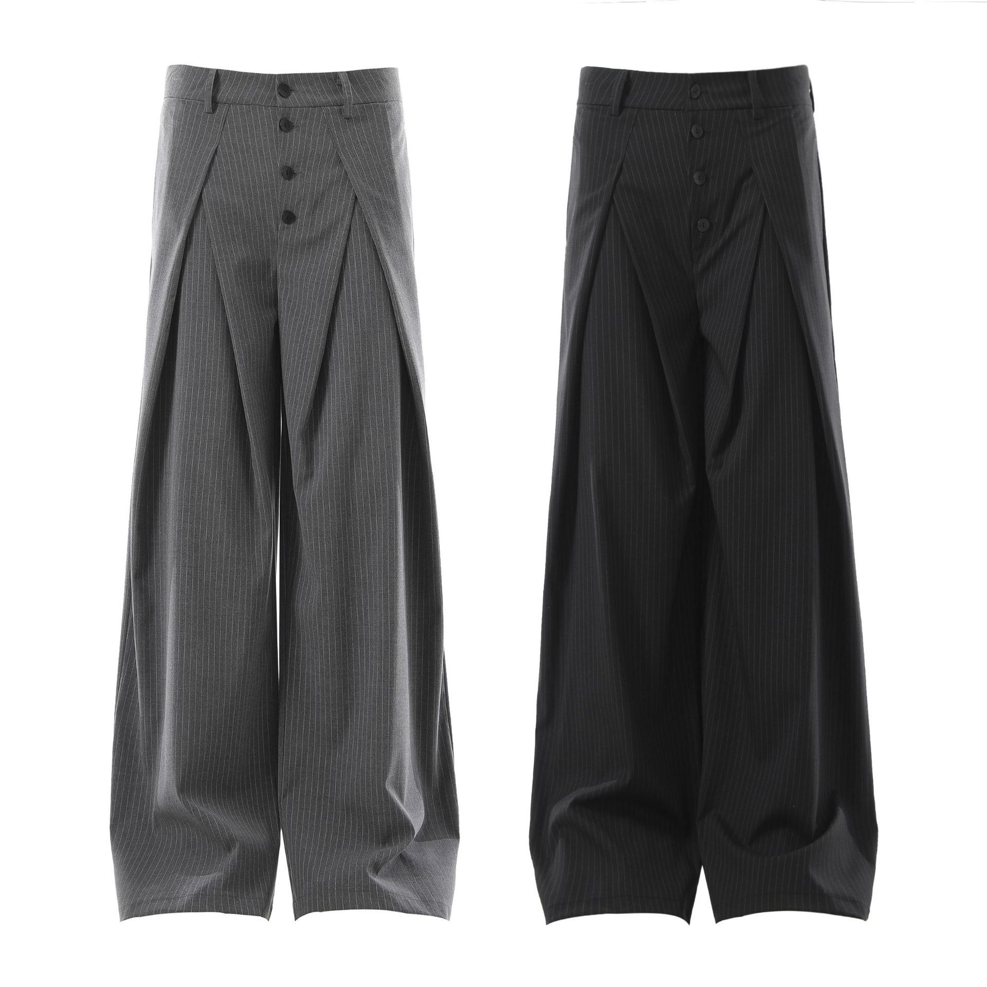 American-style Vintage Streetwear Unisex Retro Suit Pants