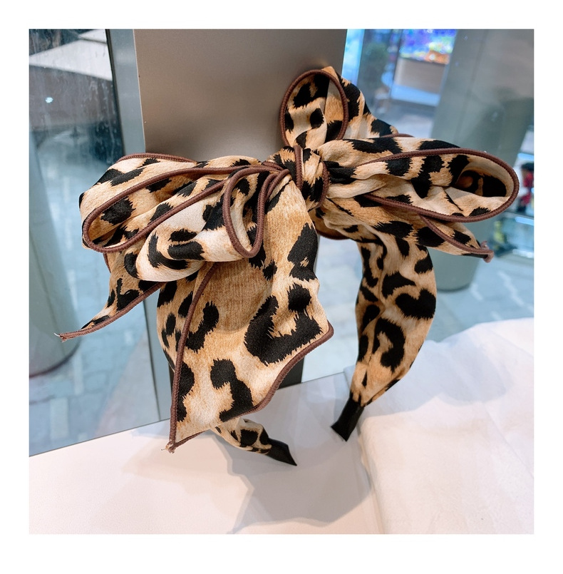 Title 9, Leopard Print Headband Multilayer Bow Fairy