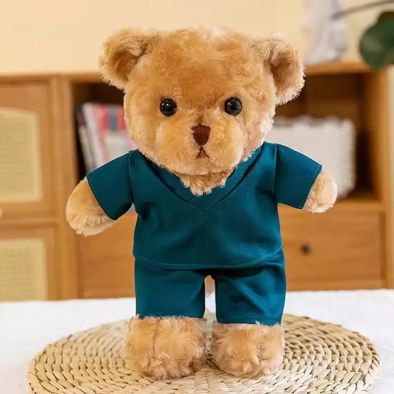 Creative White Coat Medical Bear Doll Plush Toys