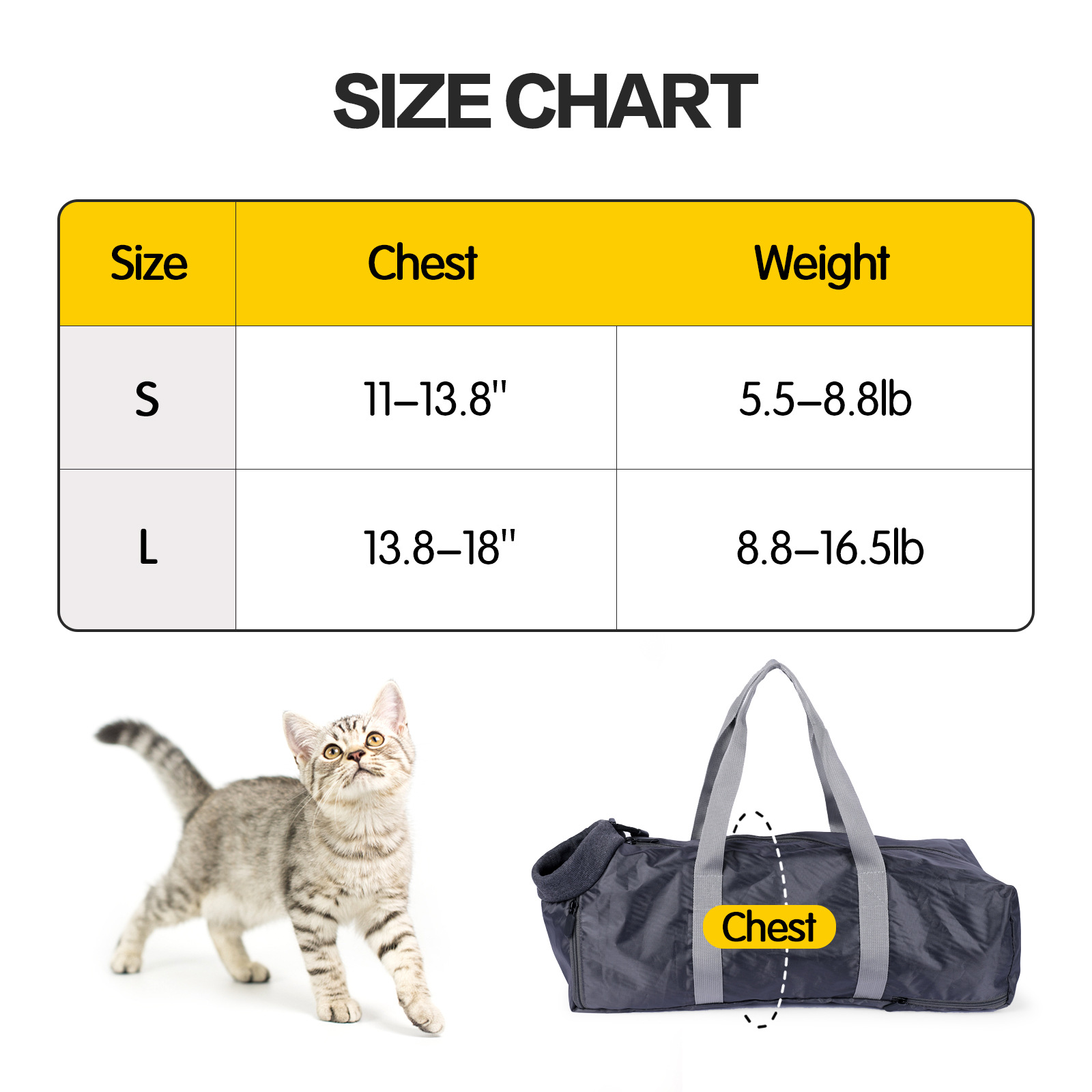 Title 8, Cat Travel Bag Double Lined Anti Scratch And Bi...