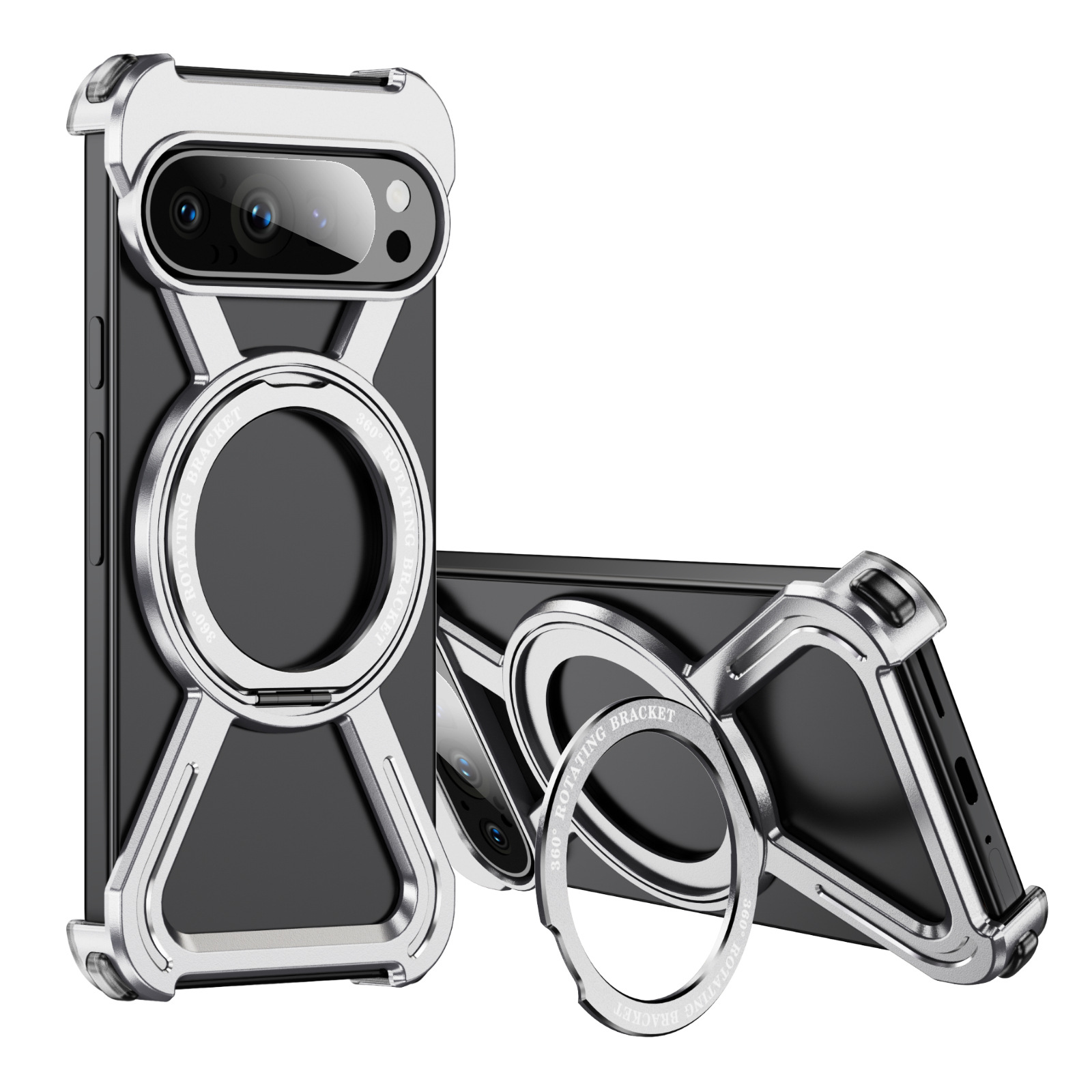 Fashion Personality Magnetic Rotating Bracket Phone Case - Image 2