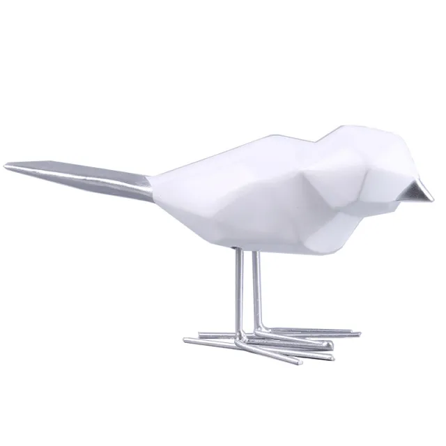 Gold And Silver Crafts Gift Origami Bird Hallway Home Resin Decorations Silver Bird - Shop at LoveMi