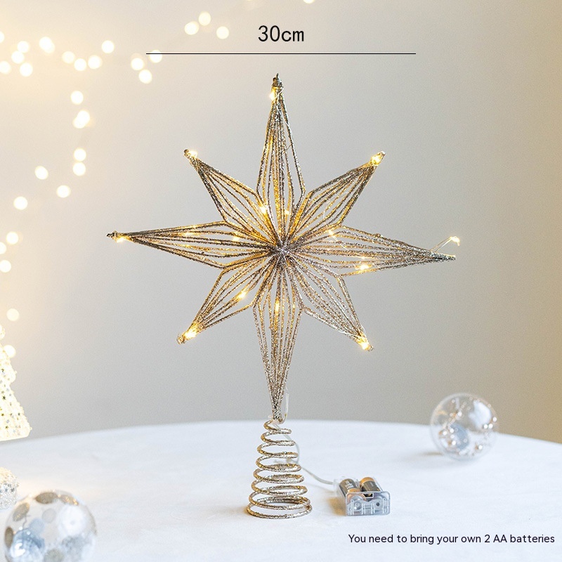 30cm Golden Octagonal Star