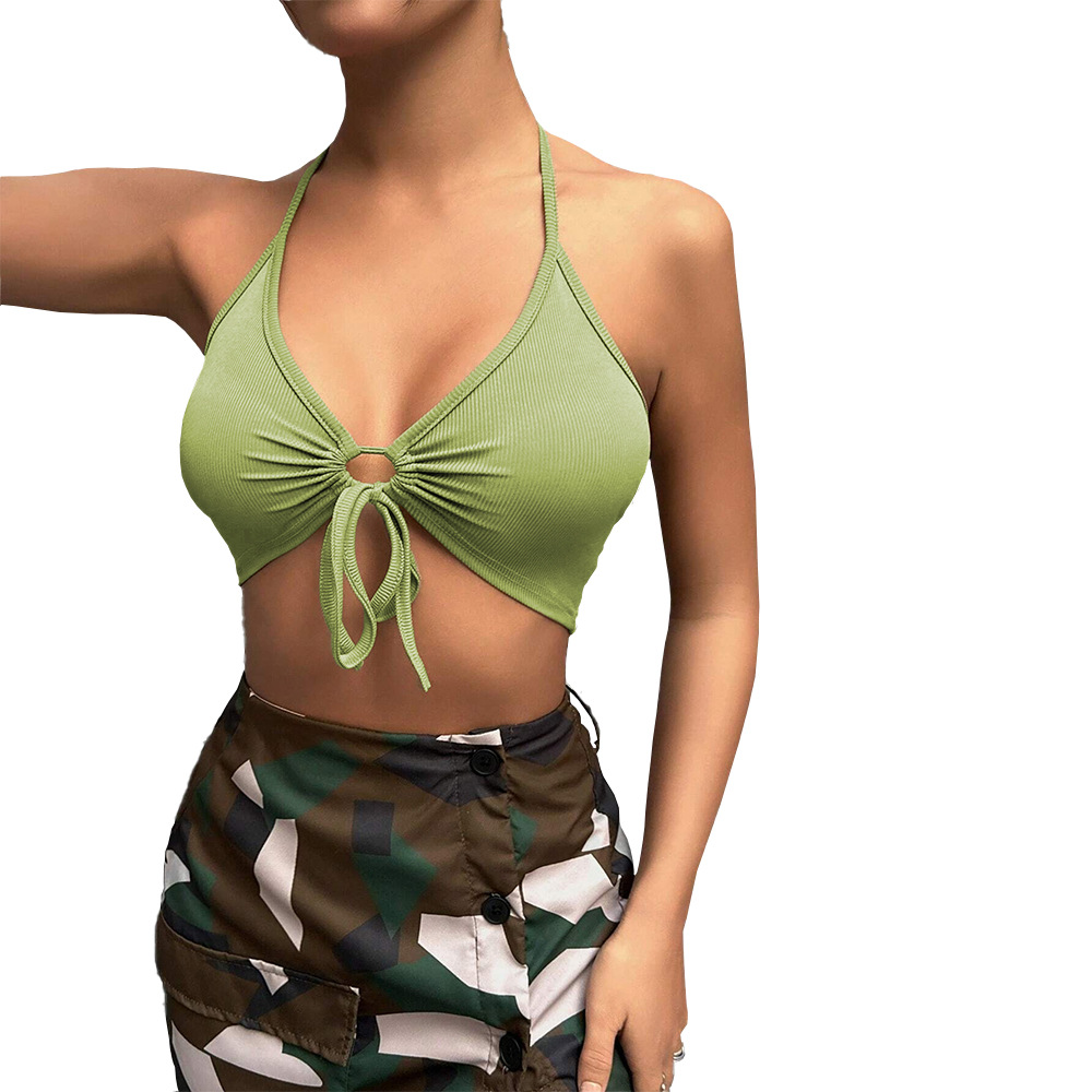 Women's Hollow Slim Fit Tied Vest