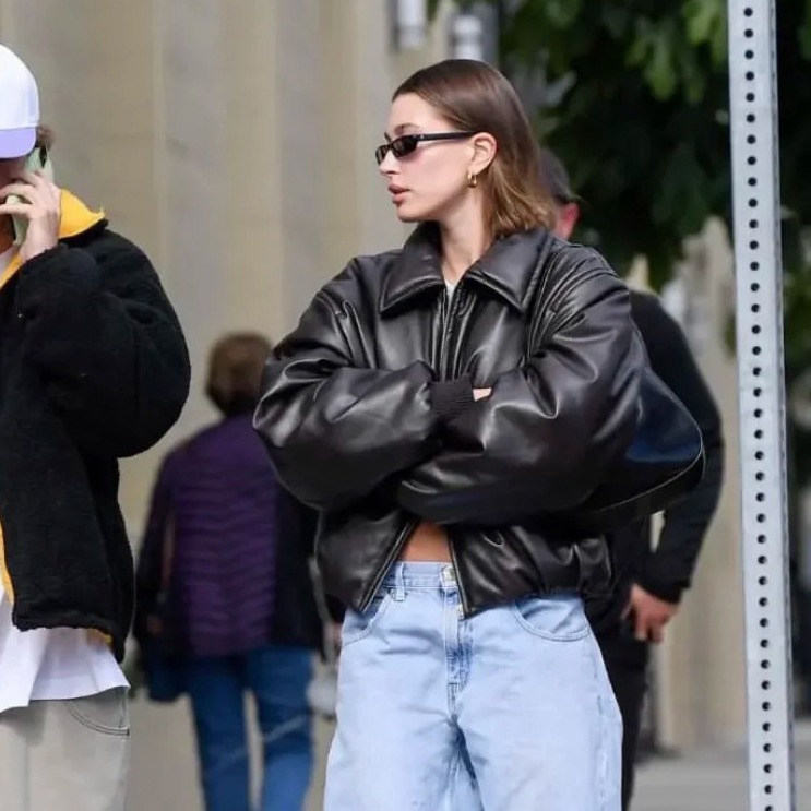 Short Zipper Leather Loose Jacket Coat