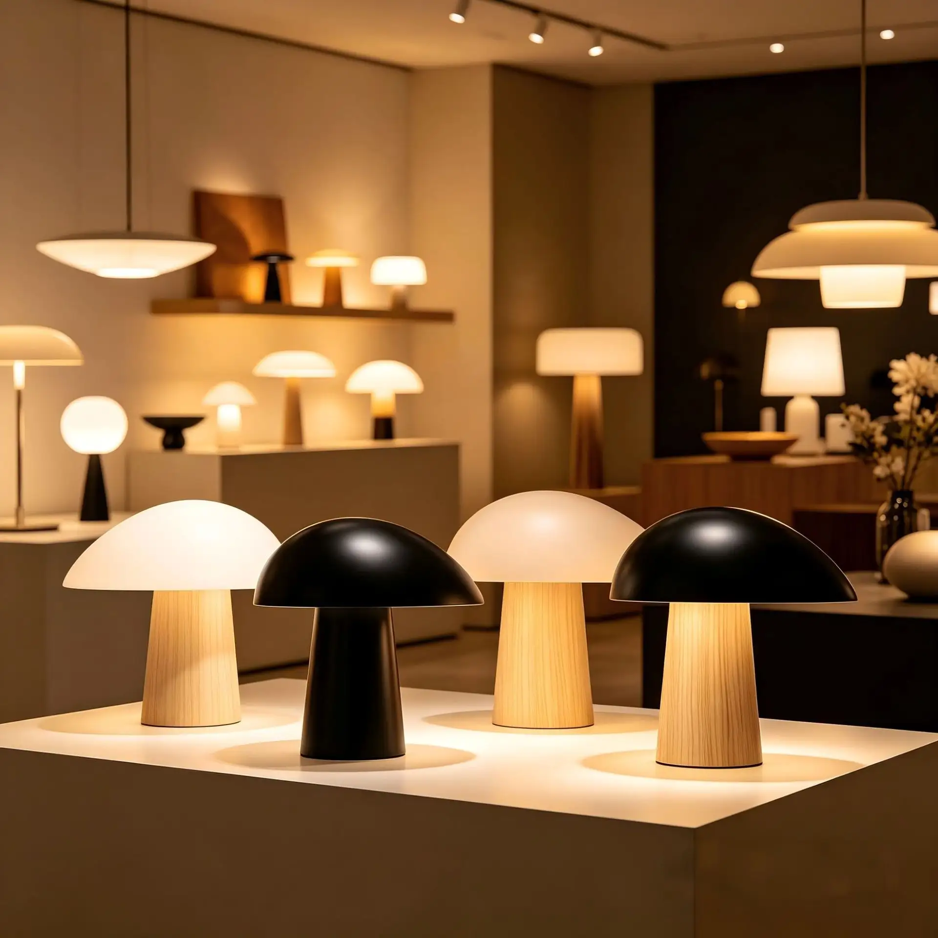Modern Minimalist Mushroom Table Lamp