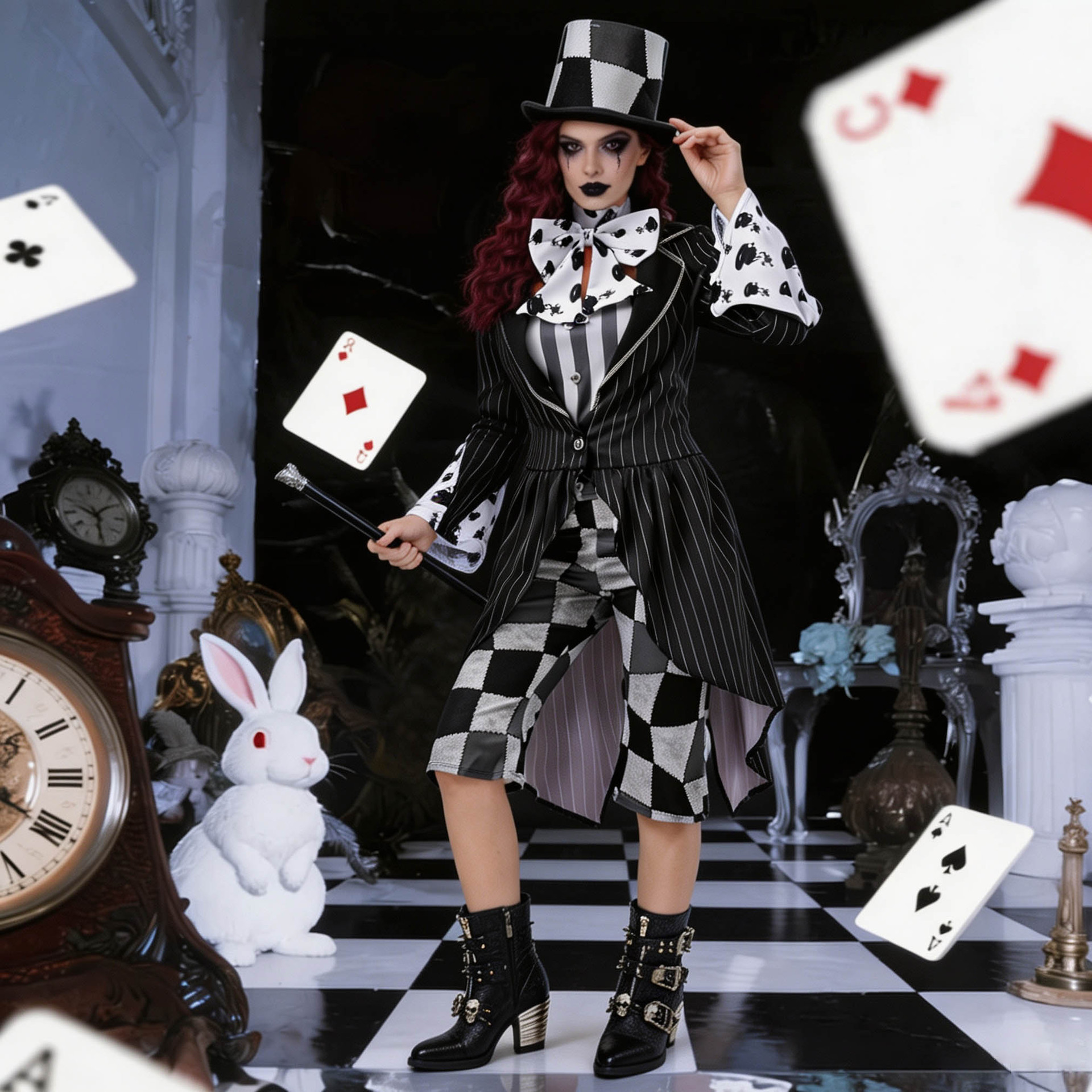 Halloween Female Magician Party Performance Costume