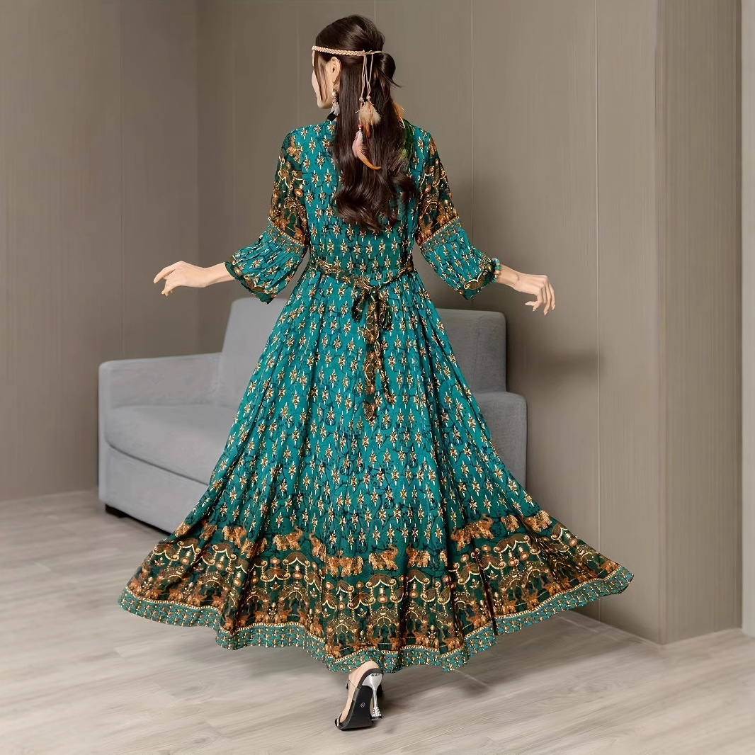 Bohemian Thai National Style Beach Dress