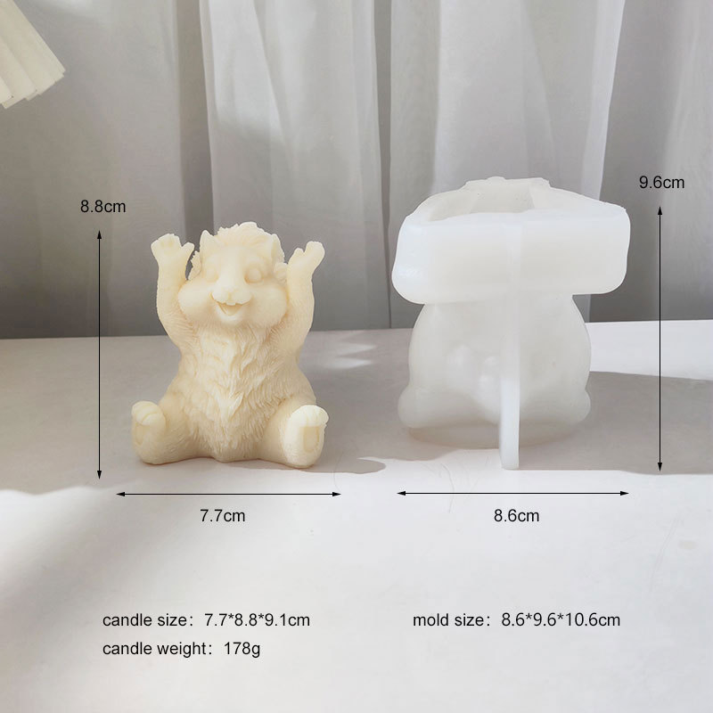 Raised Hand Squirrel Mold