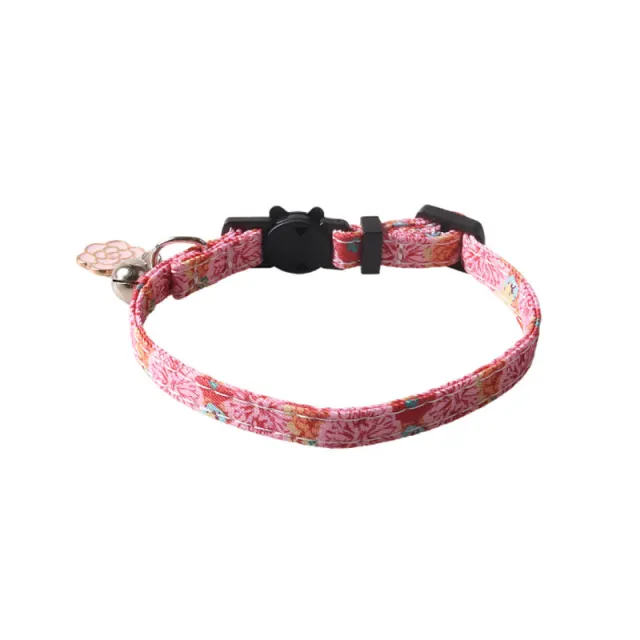 Fruit Blossom Series Bow Tie Cat Collar Light Board Red Flower - Shop at LoveMi