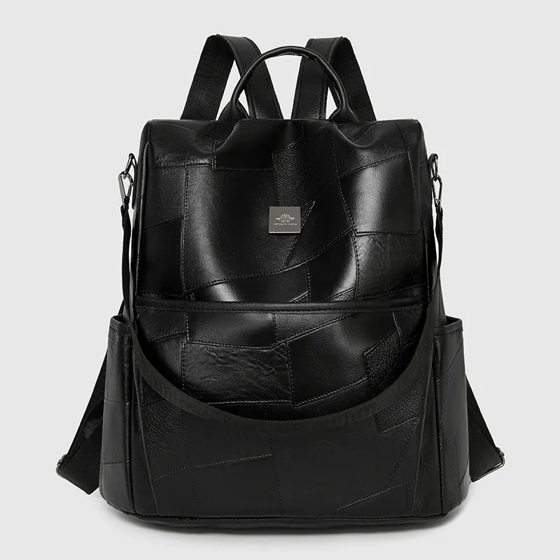 Fashionable Crossbody Backpack For Women, Soft-textured And Trendy - Black